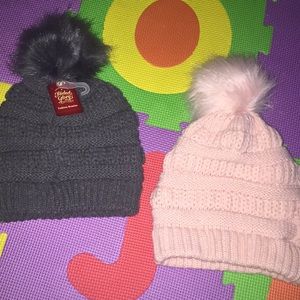 Two adorable beanies for the price of one!